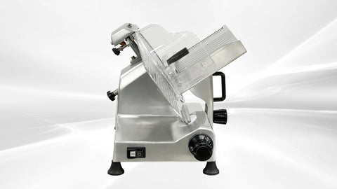 BakeMax BMMSM12 Commercial Countertop Gravity Feed 12 Inch Meat Slicer