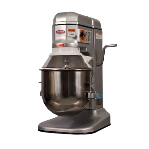 BakeMax BMPM012 Commercial Countertop Heavy Duty 12 Quart 3 Speed Gear Driven Planetary Mixer