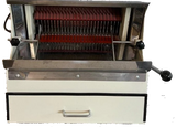 BakeMax BMSS001 Countertop Electric Artisan Safety Hard Crusted Bread Slicer with 5/8" Slice Thickness