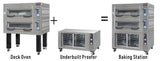 BakeMax BMTD003 Three Deck Three Pan Wide Floor Model Electric Artisan Stone Deck Oven