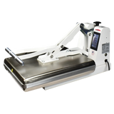 BakeMax BMTXM20 Countertop White Powder Coated Clamshell 16" x 20" Manual Dual Heat Tortilla Press
