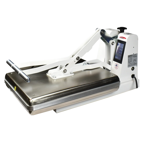 BakeMax BMTXM20 Countertop White Powder Coated Clamshell 16" x 20" Manual Dual Heat Tortilla Press
