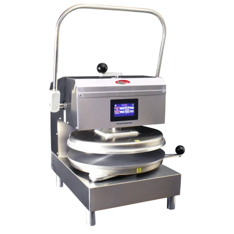 BakeMax BMTXMSS Countertop Stainless Steel 16" x 20" Manual Dual Heat Tortilla Press