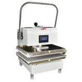 BakeMax BMTXMW Countertop White Powder Coat 16" x 20" Manual Dual Heat Tortilla Press