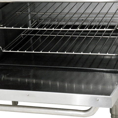 Omcan 43151 - 36″ Commercial Gas Range 6 Burners and Standard Oven 211,000 BTU – Natural Gas
