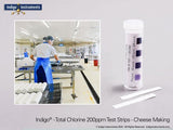 INDIGO 33815-200 - Chlorine Test Papers, 200ppm, Food Handling