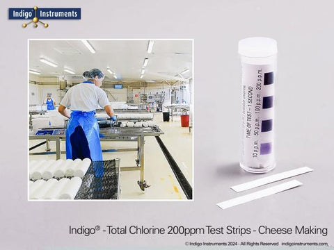 INDIGO 33815-200 - Chlorine Test Papers, 200ppm, Food Handling