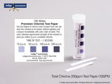 INDIGO 33815-200 - Chlorine Test Papers, 200ppm, Food Handling