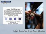 INDIGO 33815-200 - Chlorine Test Papers, 200ppm, Food Handling
