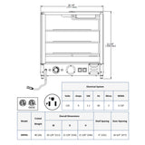 LIGHTLY USED - DOYON DRPR3 - Heated Counter-Top Display Warmer