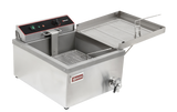 Omcan 44522 - 25 lbs. (3 Gal) Oil Capacity Countertop Electric Fryer – 120V, 1Ph, 1700W