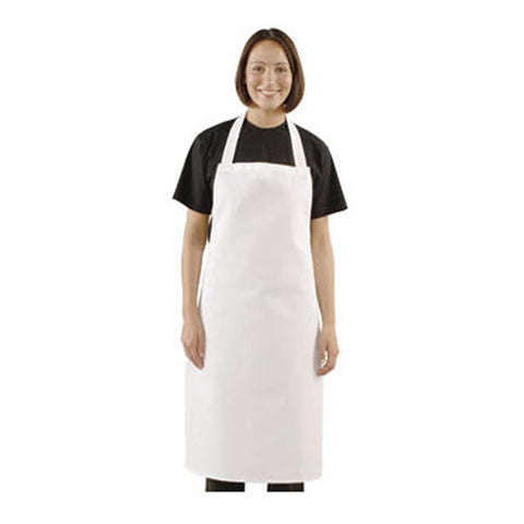 MFE-AP75015 Bib Aprons, polyspun white