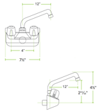 Omcan Restaurant Faucet