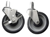 Omcan 28637 - Wheels with Brakes for Pan and Lug Racks
