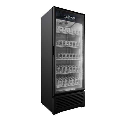 Omcan 41161 - Imbera 30″ One (1) Glass Door Refrigerator, 19.2 cu.ft. (544), Black