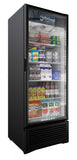 Omcan 41161 - Imbera 30″ One (1) Glass Door Refrigerator, 19.2 cu.ft. (544), Black