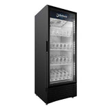 Omcan 41217 - Imbera 25″ One (1) Glass Door Refrigerator, 11.5 cu.ft. (326 L), Black