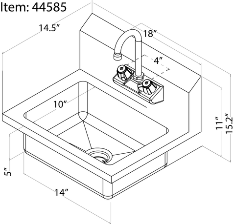 Omcan Hand Sink