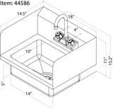Omcan Hand Sink