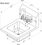 Omcan Hand Sink