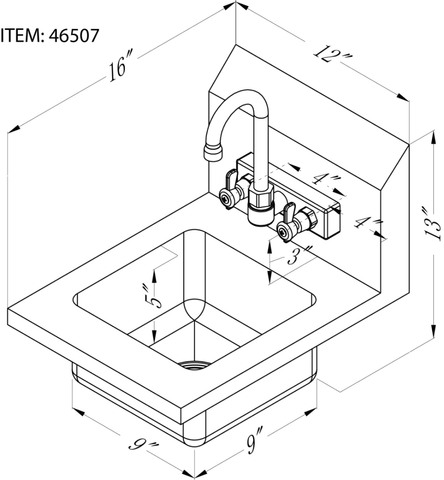 Omcan Hand Sink