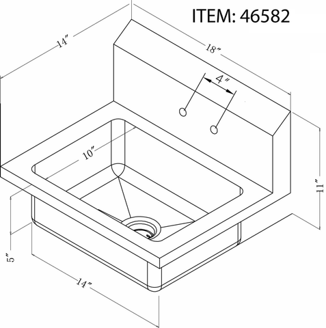 Omcan Hand Sink