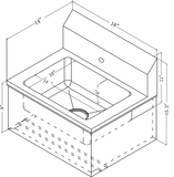Omcan Hand Sink