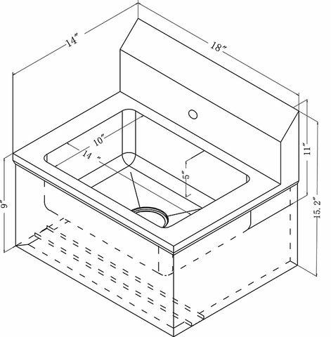 Omcan Hand Sink
