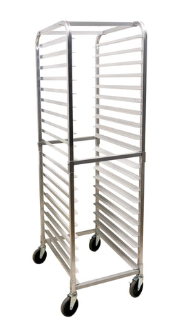 Omcan 48059 - Aluminum Curved Top Bun Pan Rack with 20 slides and 3″ spacing (Half Cut)