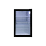 Omcan 48276 - 19″ One (1) Glass Door Countertop Display Refrigerator, 2.5 cu.ft. (68 L), Black