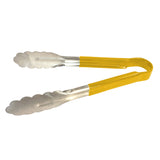 Omcan - 9" Heavy-Duty Utility Tongs with Blue Plastic Handle