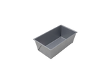 Omcan 81202 - 5 - 5/8" x 3-1/8" x 2-3/16" Glazed Aluminized Steel Bread Loaf Pan