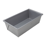 Omcan 81203 - 8 - 1/2" x 4-1/2" x 2-3/4" Glazed Aluminized Steel Bread Loaf Pan