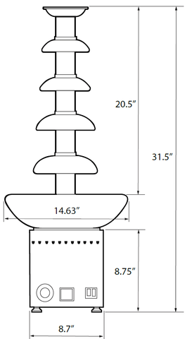 Omcan Chocolate Fountain