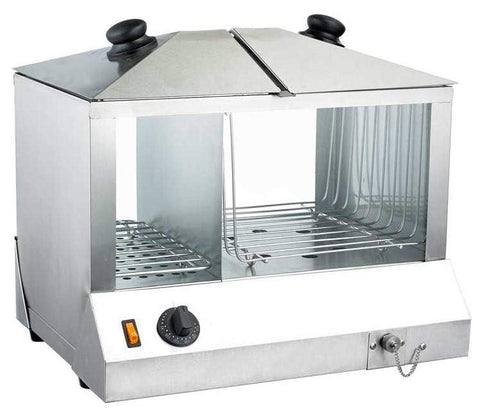 Omcan FW-CN-0200-H - Hot Dog Steamer & Bun Warmer - 200 Hot Dogs & 60 Buns