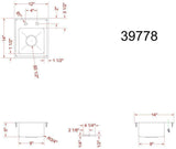 Omcan Commercial Drop In Sink