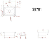 Omcan Commercial Drop In Sink