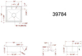 Omcan Commercial Drop In Sink