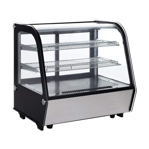 Omcan RS-CN-0120-4 - 28" Countertop Full Service Refrigerated Display Case - 4.2 Cu. Ft.