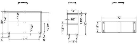 Omcan Stainless Steel Dish Cabinet