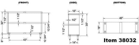 Omcan Stainless Steel Dish Cabinet