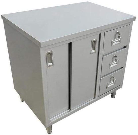 Omcan Work Table with Cabinet