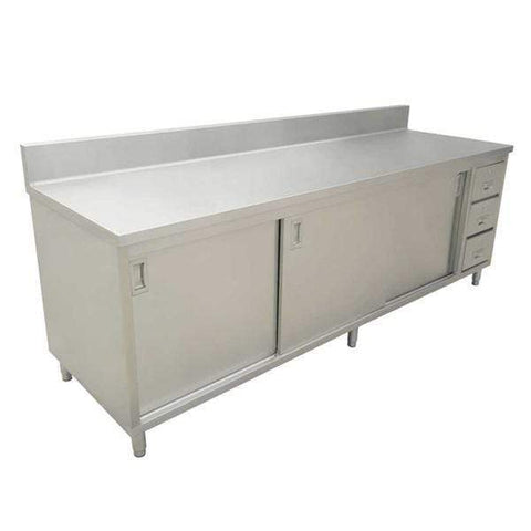 Omcan Work Table with Cabinet