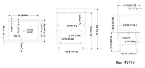 Omcan Underbar Ice Bin