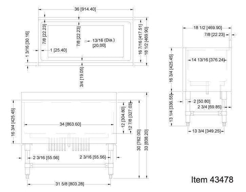 Omcan Underbar Ice Bin