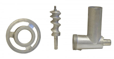 Omcan 10054 - Grinder Head Cylinder, Ring, and Worm Attachment for Mixers