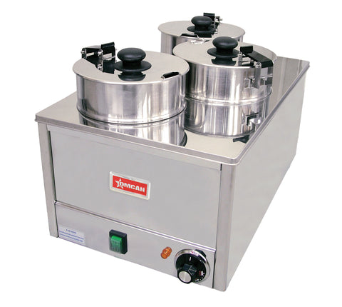 Omcan 11390 - Triple Well Warmer with 3.8L per Container Capacity