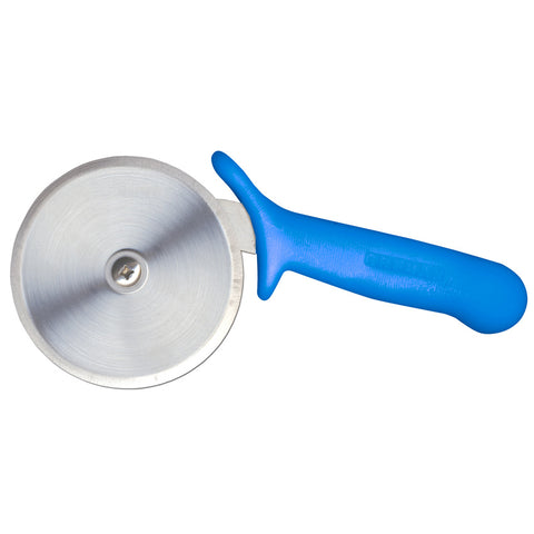 Omcan 12811 - 4" R-Style Pizza Cutter with Blue Handle