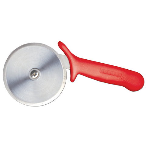 Omcan 12813 - 4" R-Style Pizza Cutter with Red Handle