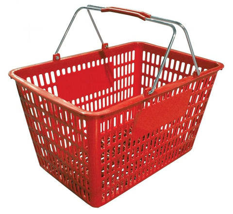 Omcan 13025 - Red Plastic-Steel Shopping Basket